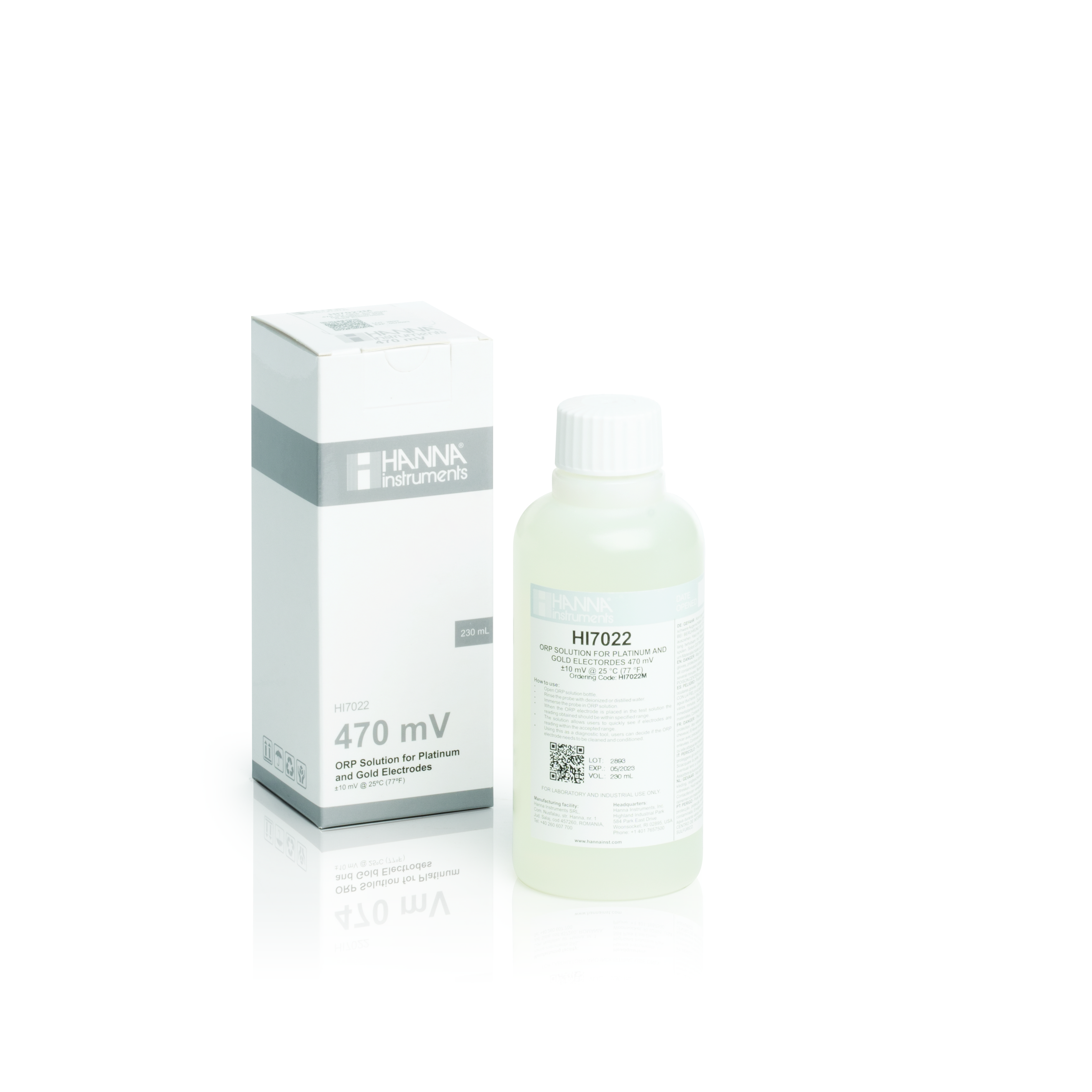 Dung Dịch Hiệu Chuẩn ORP 470 mV, 230mL