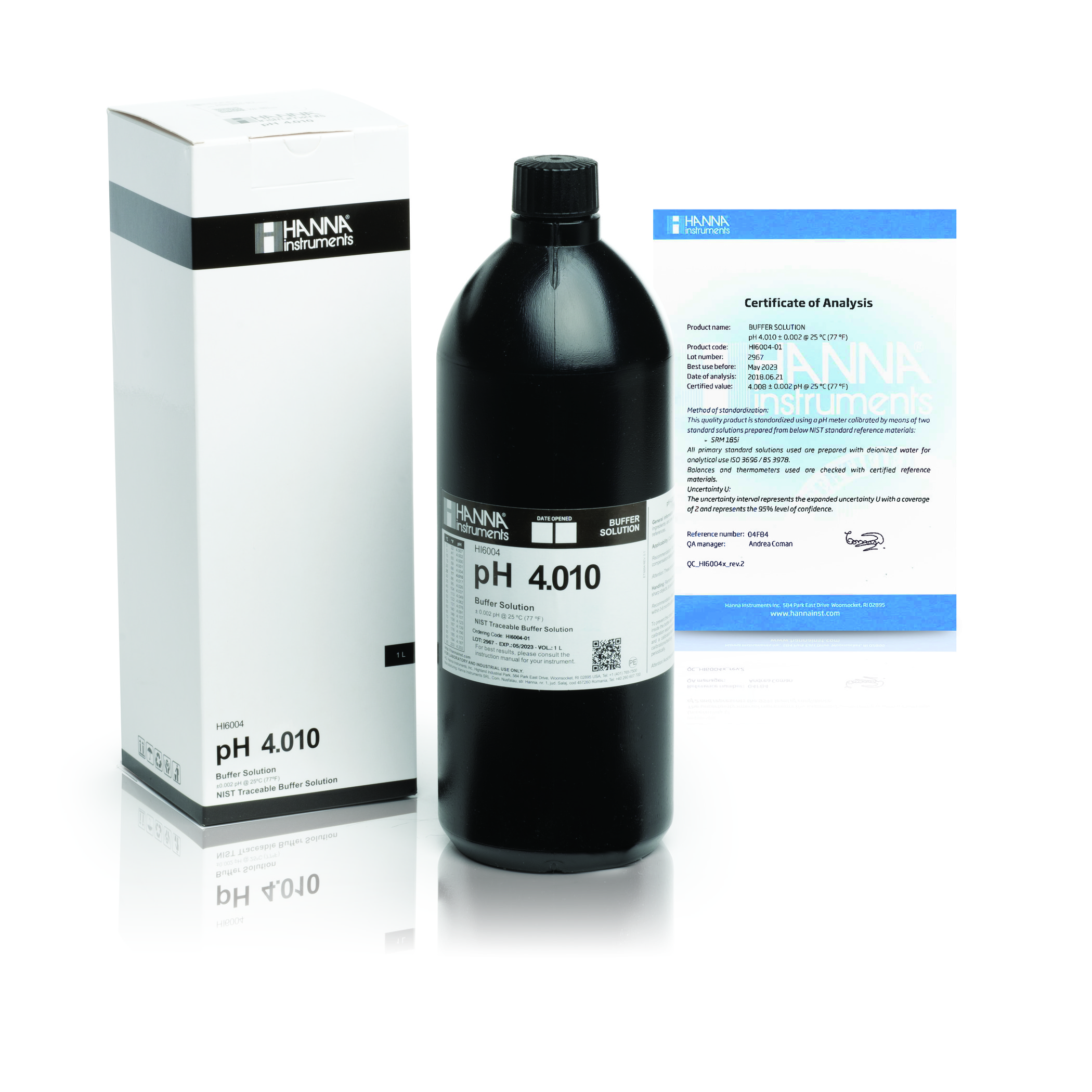 Dung Dịch Hiệu Chuẩn Millesimal pH 4.010, 1 Lít
