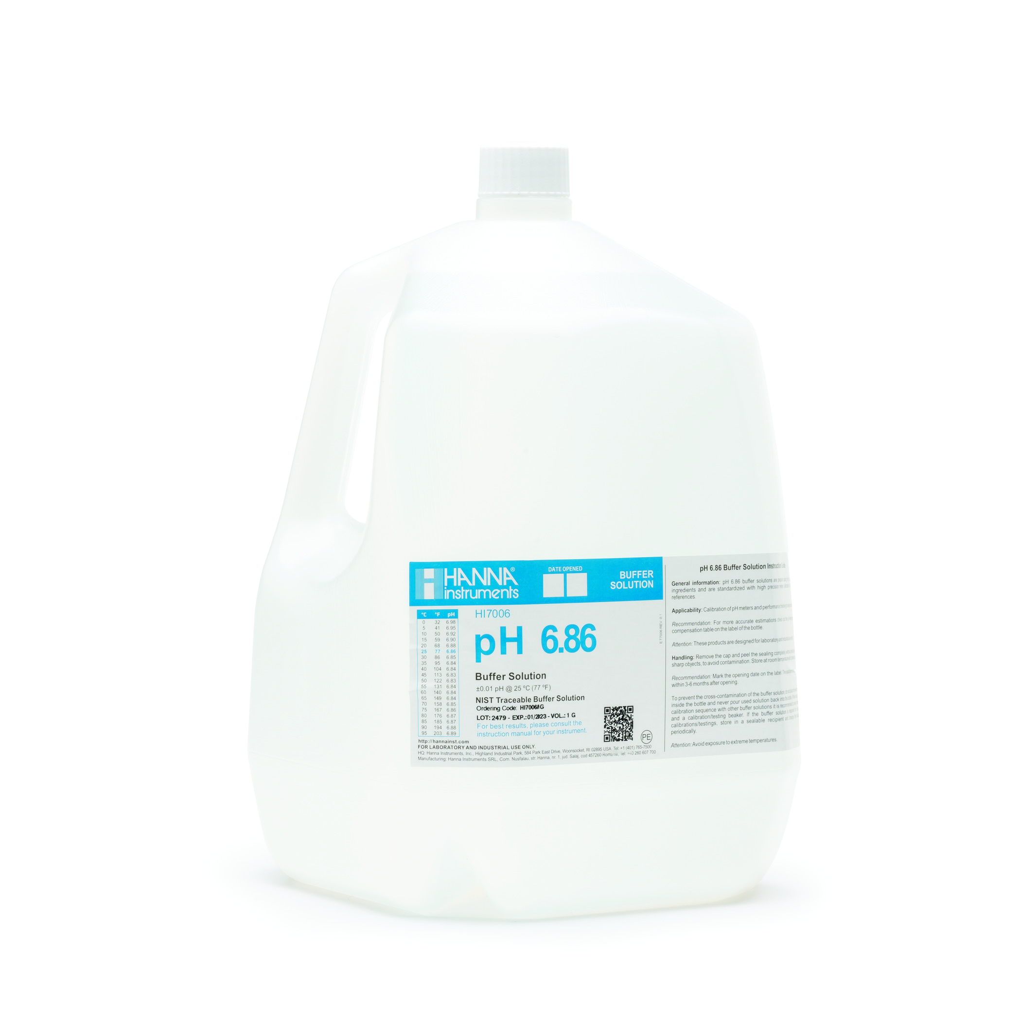 Chuẩn pH 6.86, 3.75 lít, HI7006/1G