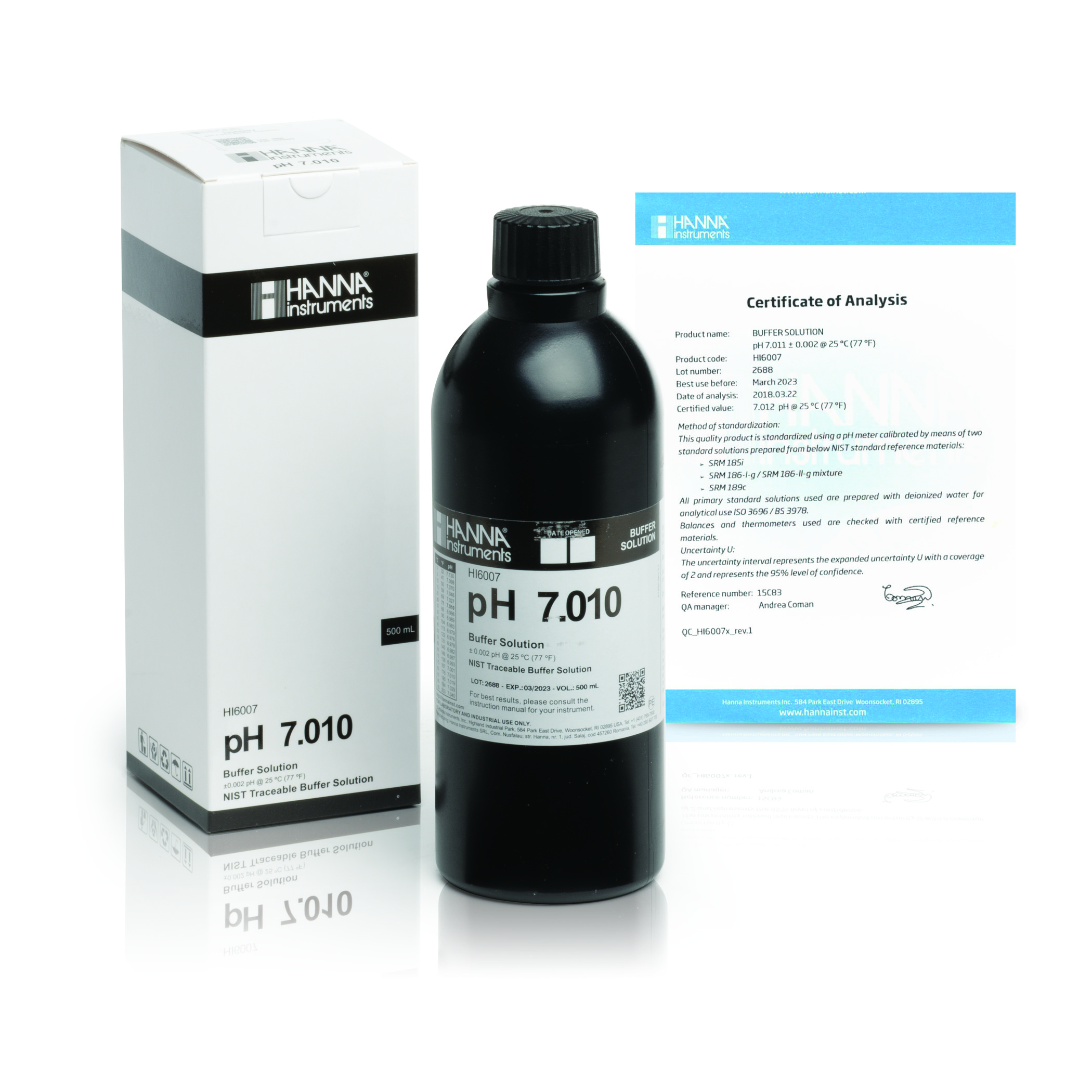 Dung Dịch Hiệu Chuẩn Millesimal pH 7.010, 500 mL