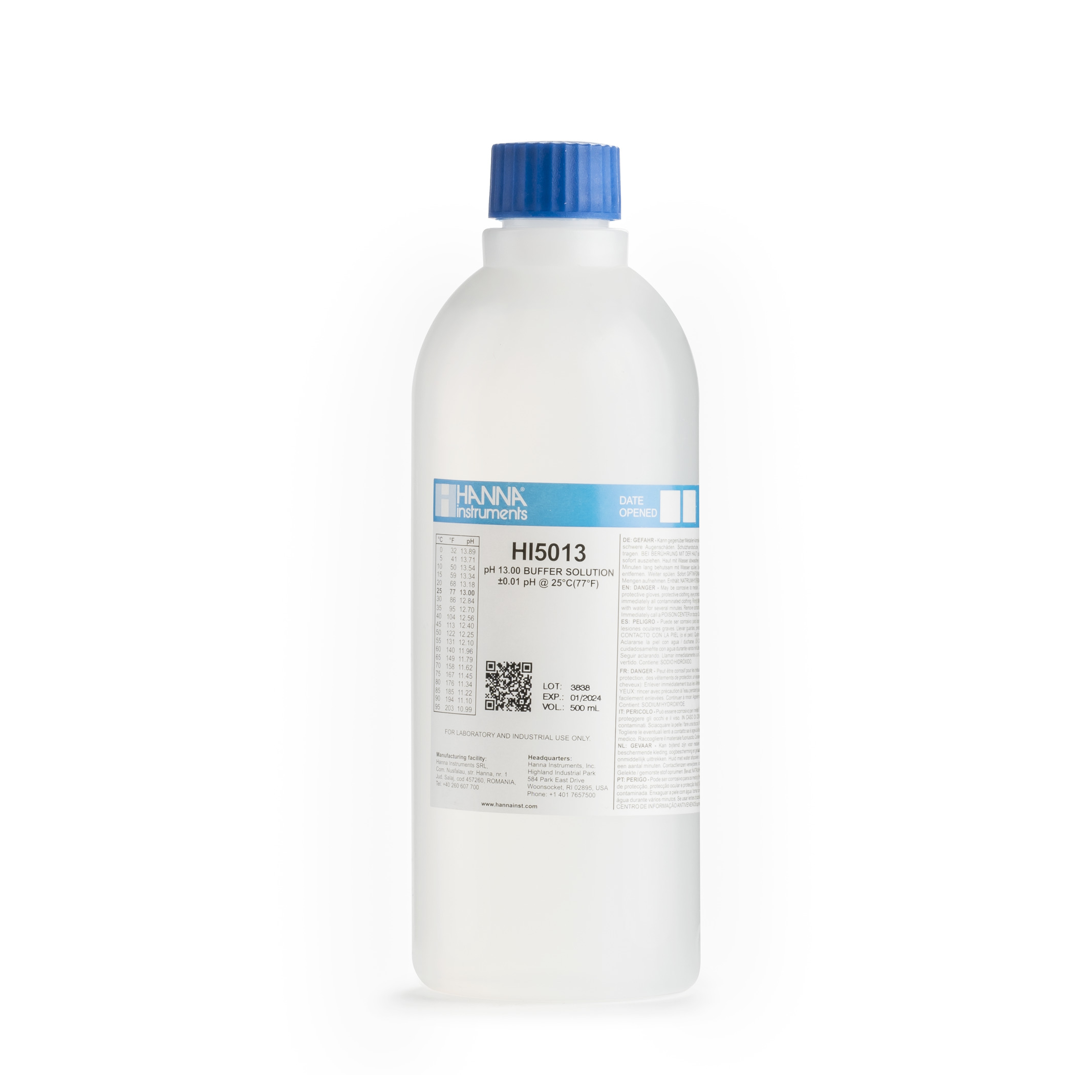 Dung Dịch Hiệu Chuẩn pH13.00, Chai 500 mL