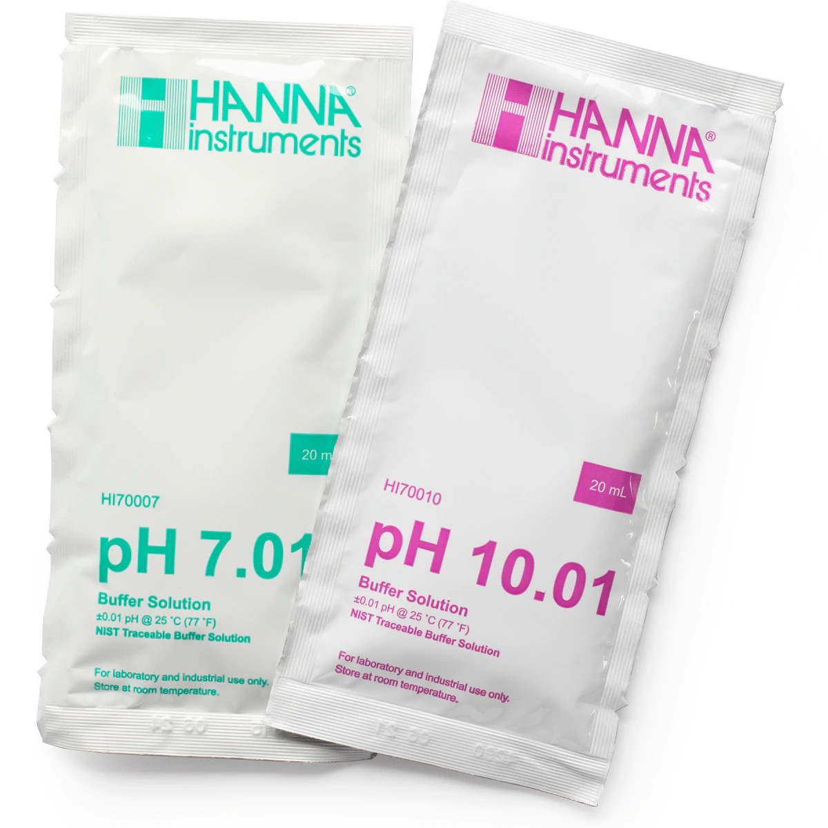 Dung Dịch Hiệu Chuẩn pH7.01 Và pH10.01 Dạng Gói 20mL (5 Gói Mỗi Loại)