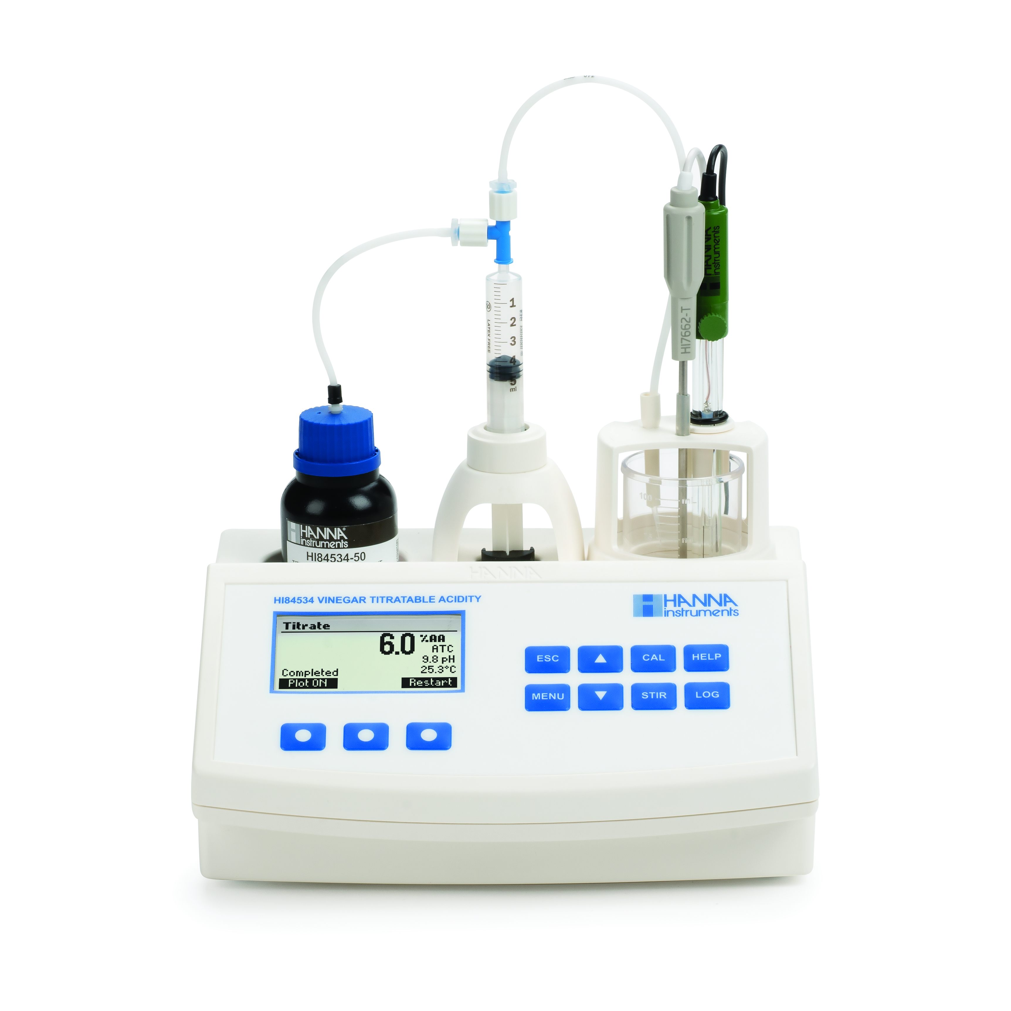 Máy chuẩn độ mini đo pH và nồng độ axit trong giấm