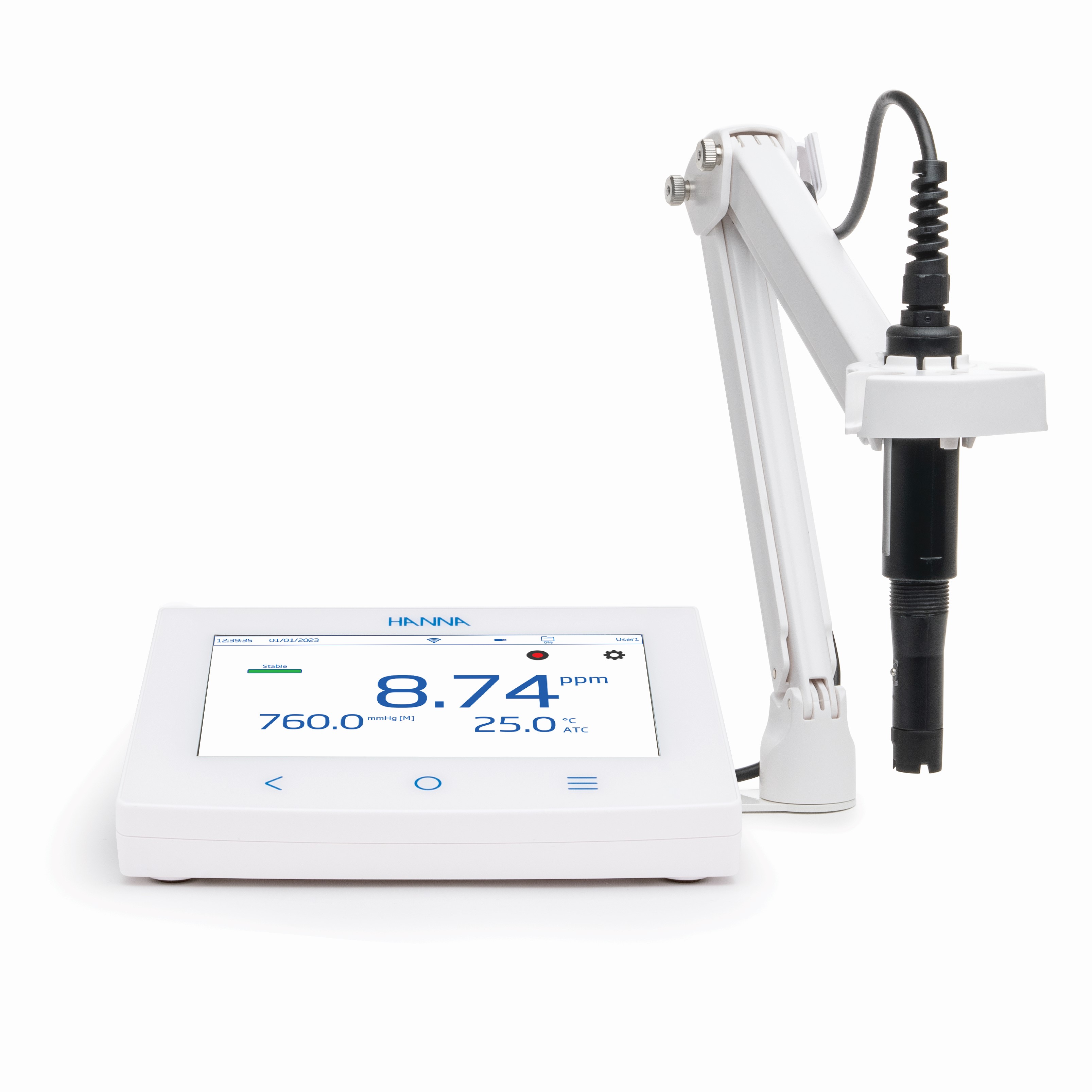 Máy Đo Oxy Hòa Tan/Nhiệt Độ Để Bàn Với Điện Cực Quang Kết Nối Wifi, Ethernet 